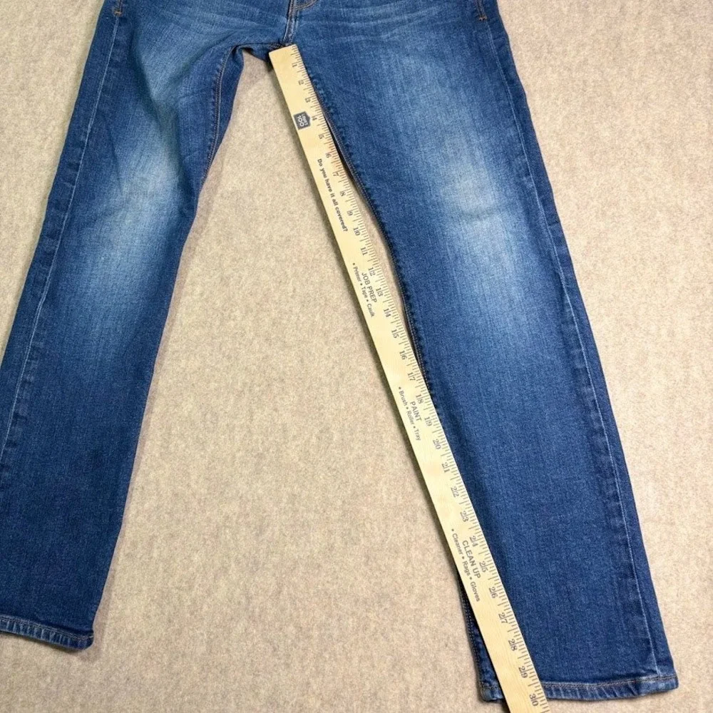 Point Zero Sam Jeans Mens 31 Blue Denim Straight Leg Classic Minimalist Trendy